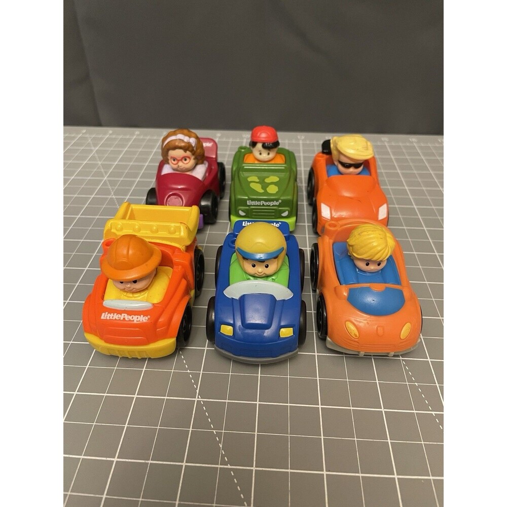 Fisher Price Little People Wheelies Mixed Lot Of 6 #2